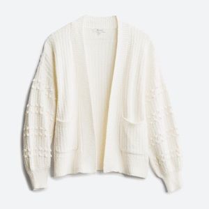 Off-white Madewell Open Cardigan with Blouson Sleeves — Large
